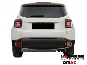 Jeep Renegade Rear Reflector Trim Set - Chrome (2019-2024) Jeep Renegade Rear Reflector Trim Set - Chrome (2019-2024)
